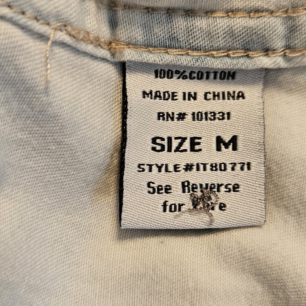 Charlotte Russe Denim Tie-dye Button-down Cowgirl Y2K Grunge M - Picture 4 of 4